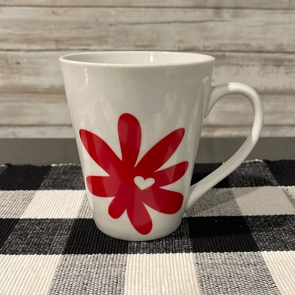Starbucks coffee‎ mug cup glass red flower tea Java espresso drinks kitchen